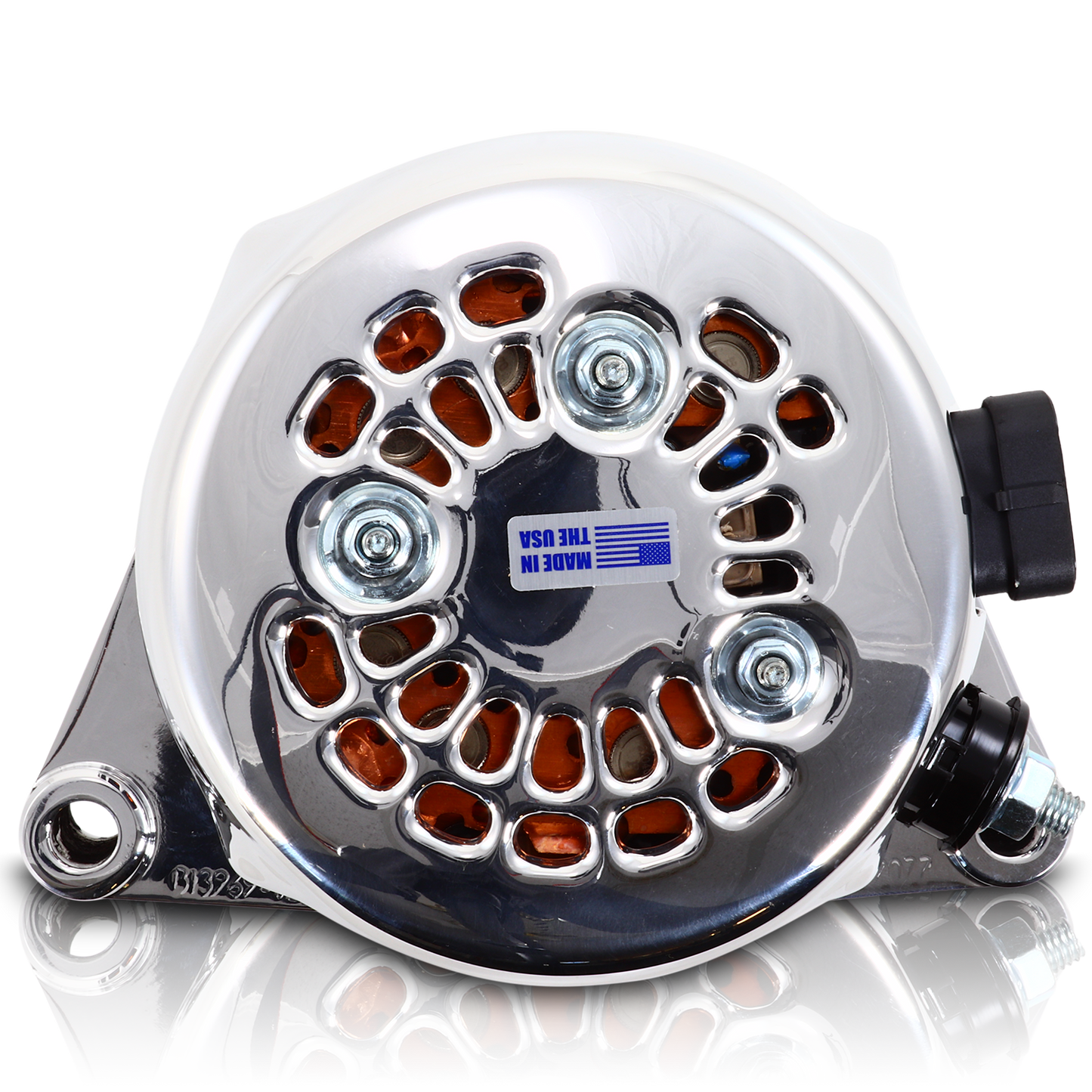 S Series Billet 240 AMP Racing Alternator For C6 Corvette - Chrome Finish
