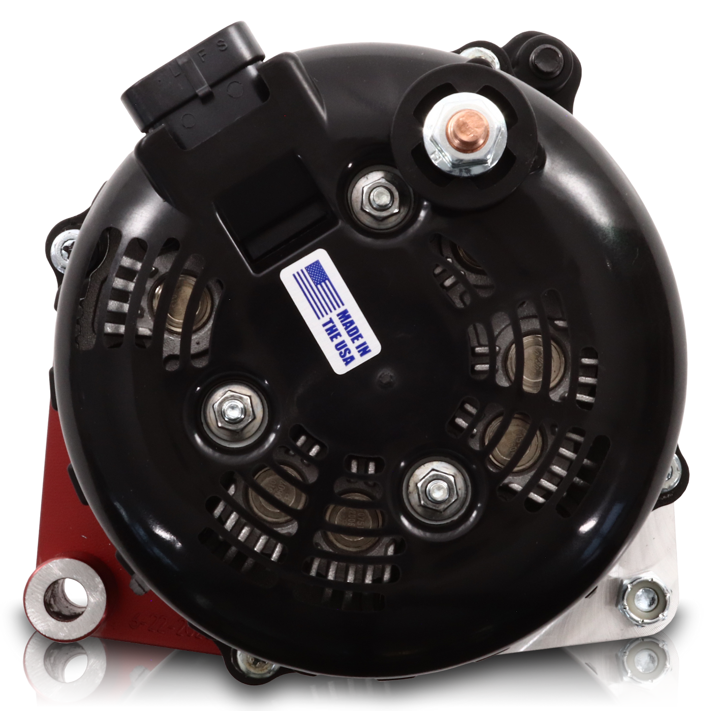 370 amp Elite series alternator for 88-95 GM Truck (Red)