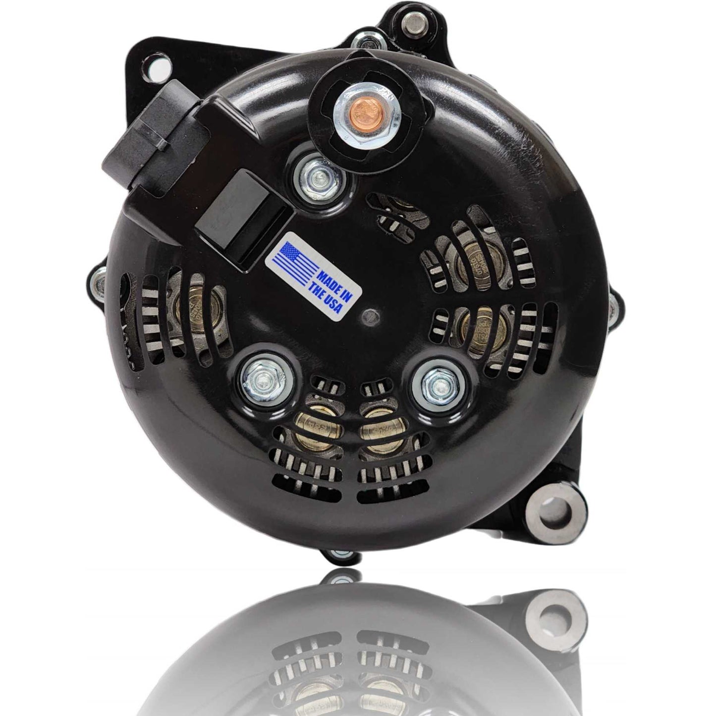 E Series Billet 250A alt - Fits 6/12 CS144 - BLACK finish | B7864250B | in 1986 - 1991 | Brand Mechman