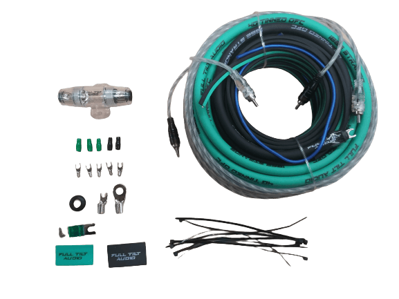 Full Tilt Audio 4 AWG OFC Amplifier Wire Kits - Red/Black