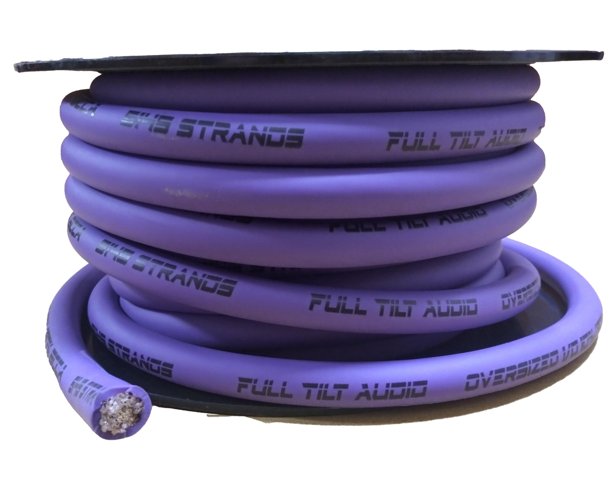 Full Tilt 50' 1/0 AWG CCA Power/Ground Cable - Blue