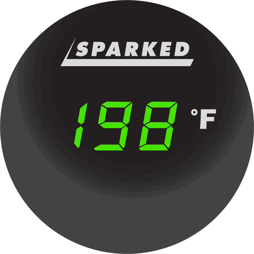 Thermometer 12V Temperature Sensor -34°F - 200°F With 18ft Cable - Green
