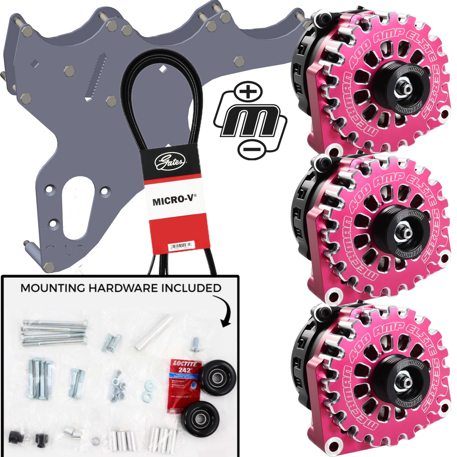 05-13 GM Trucks/SUV's Includes Three Alternators - Pink | D305PI | in 05-13 GM Trucks Includes Three Alternators | Brand Mechman