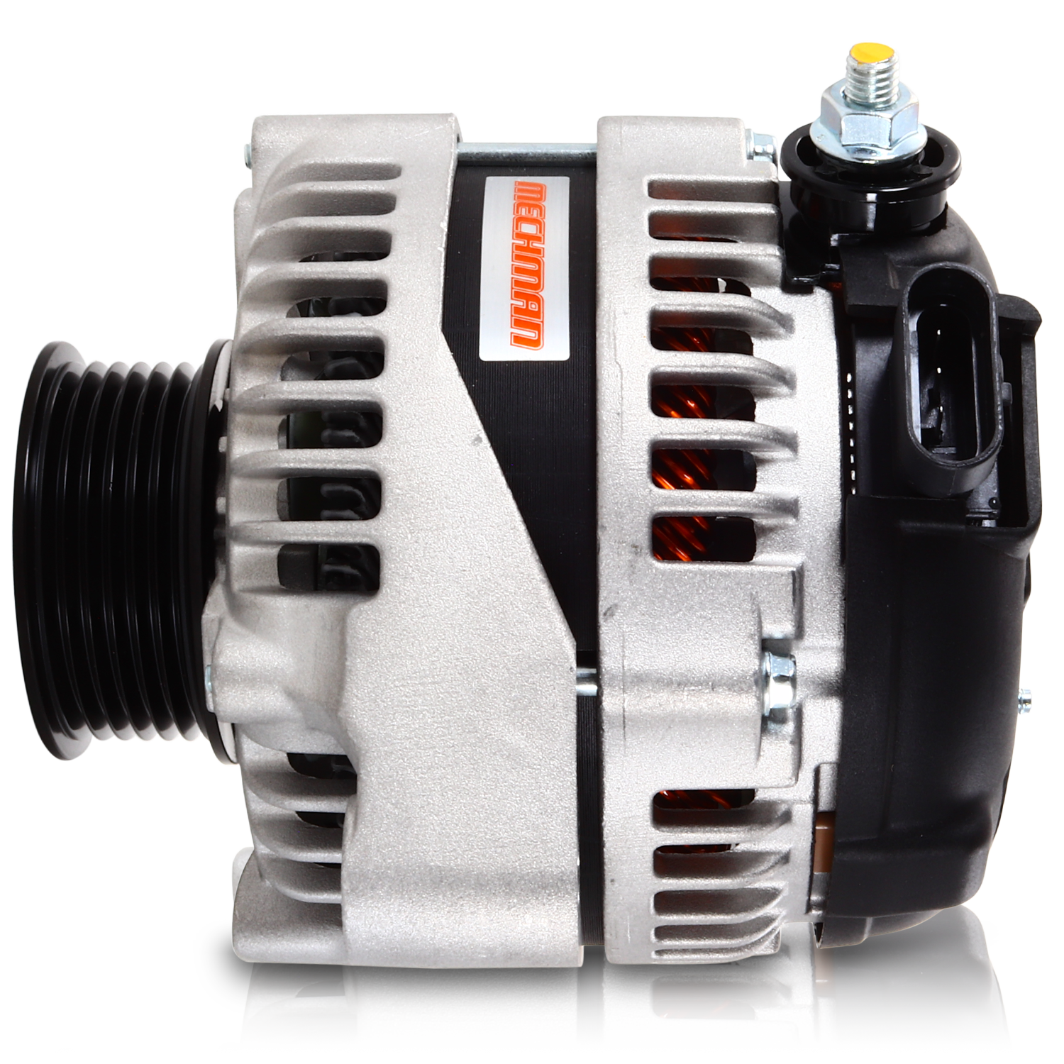 170 amp high output racing alternator for Toyota Supra 1JZ 2JZ - 1 wire turn on