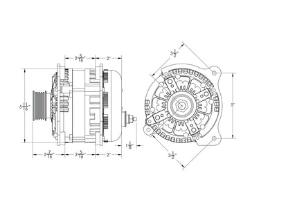 370 amp Alternator for VW / Golf / Jetta / Passat Turbo