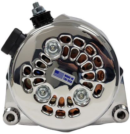 Chrome high output 170 amp billet alternator GM LS engine swap