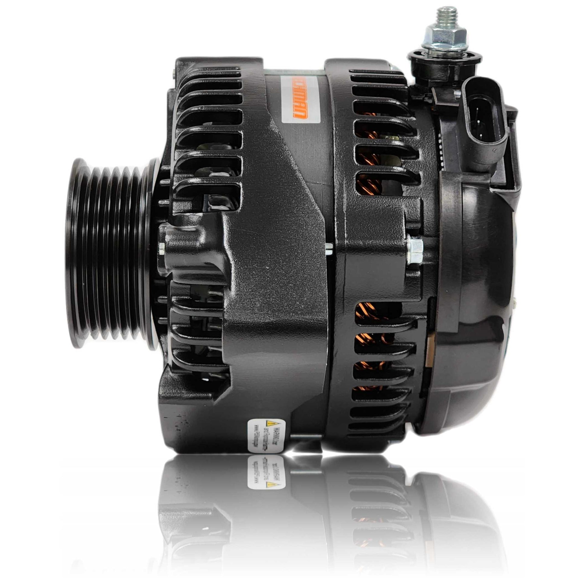 240 amp high output alternator for Toyota Supra 2JZ 1JZ - BLACK | 13546240B | in 1993 - 1998 | Brand Mechman