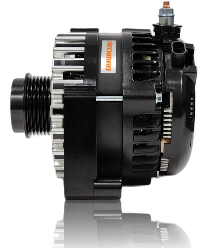 250 Amp Billet Racing Alternator for C7 Corvette - Black Anodized | B11794250B | in 2014-2019 | Brand Mechman