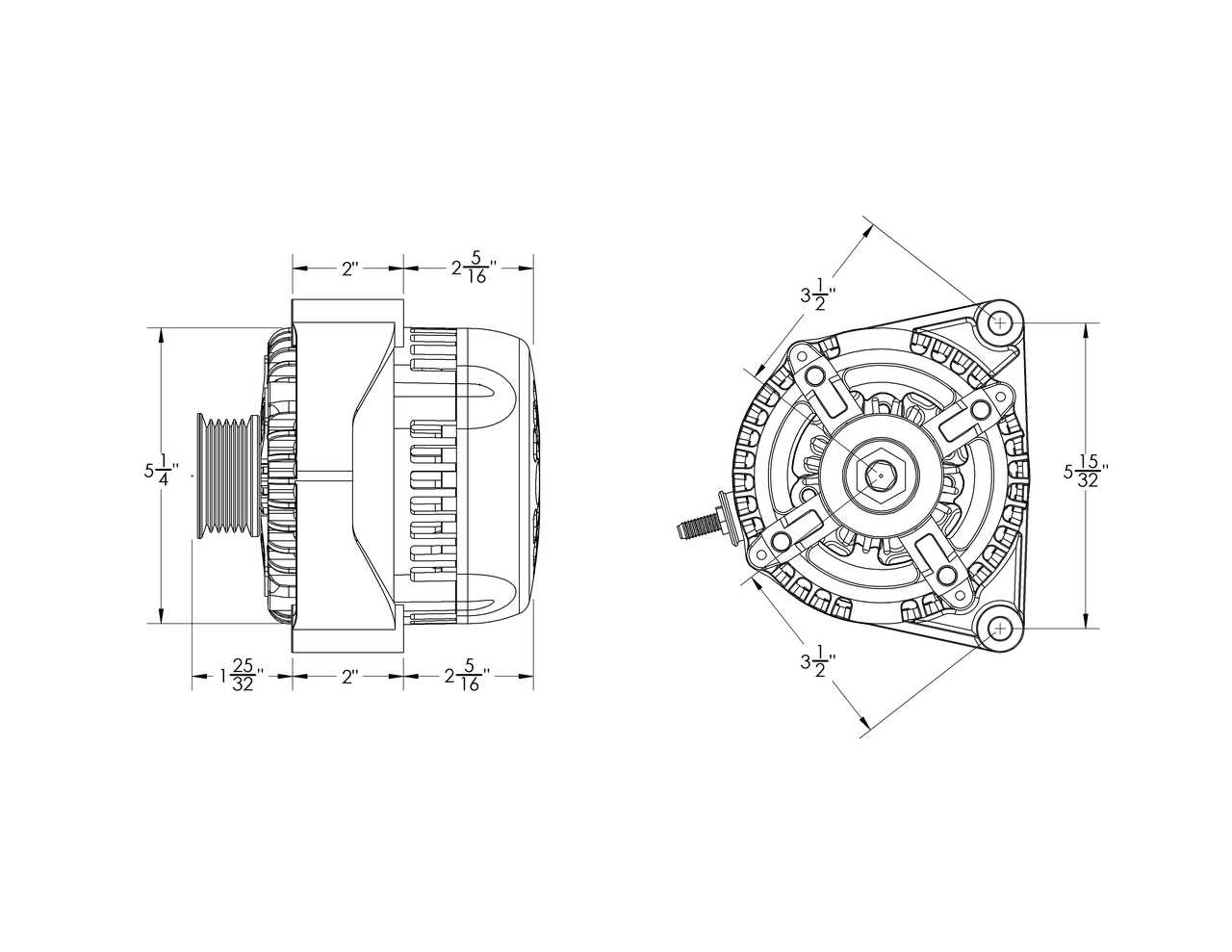 320-amp high output racing alternator for GM truck LS brackets | 8237320 | in Universal / Custom | Brand Mechman