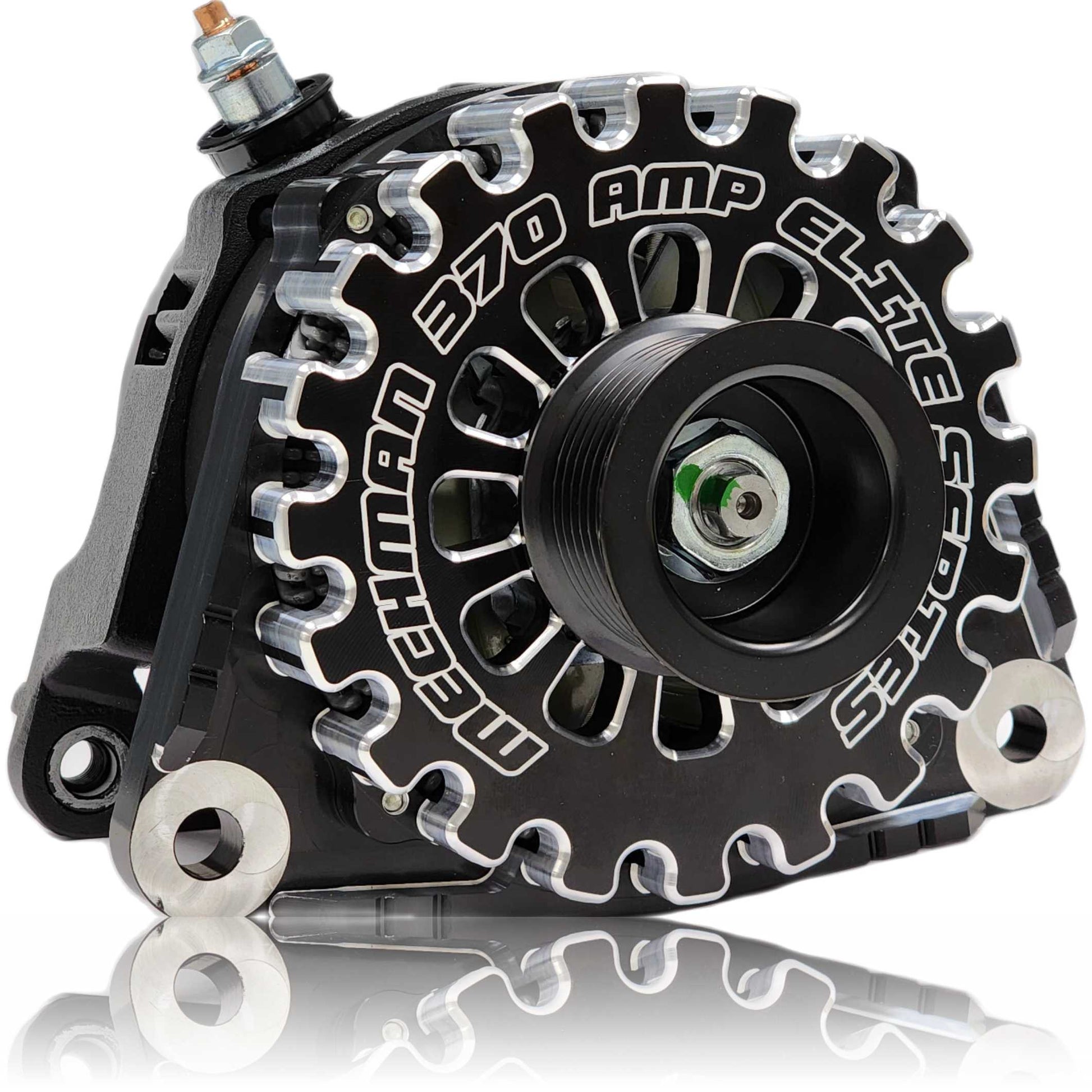 370 Amp Billet Alternator for Dodge Ram Diesel trucks | B11378370B | in 2007 - 2010 | Brand Mechman