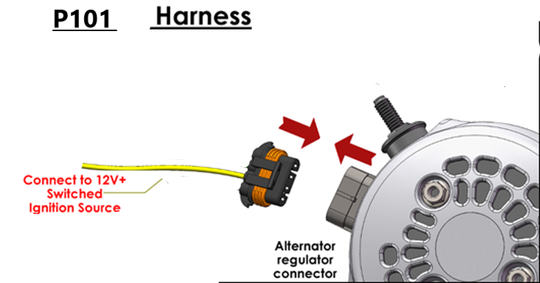 370-amp Billet Elite Series Large Case alternator for early 5.9L Cummins - 1 Wire Turn On | B13302370B-1 | in 12v Cummins | Brand Mechman