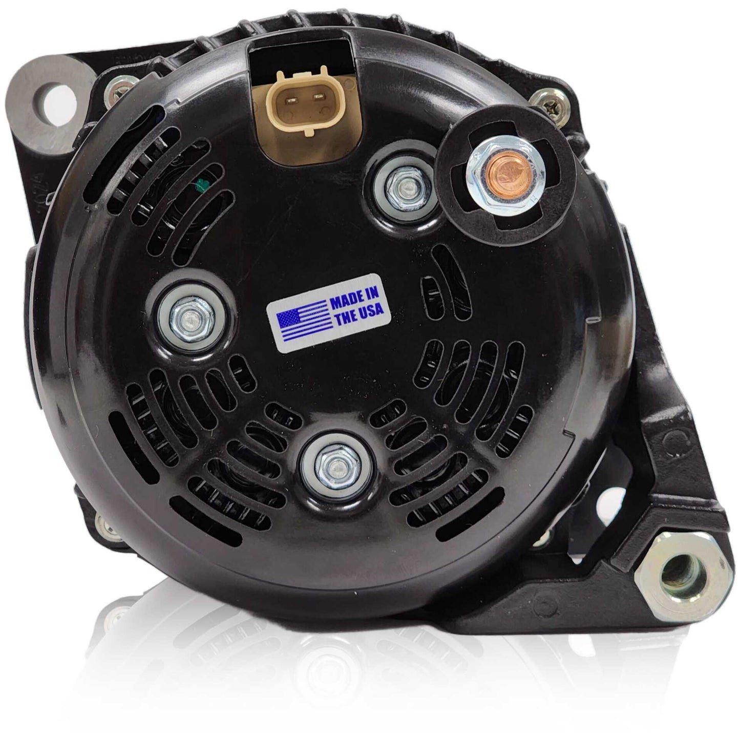 370-amp Billet Elite Series Large Case alternator for early 5.9L Cummins | B13302370B | in 1988 - 2002 | Brand Mechman