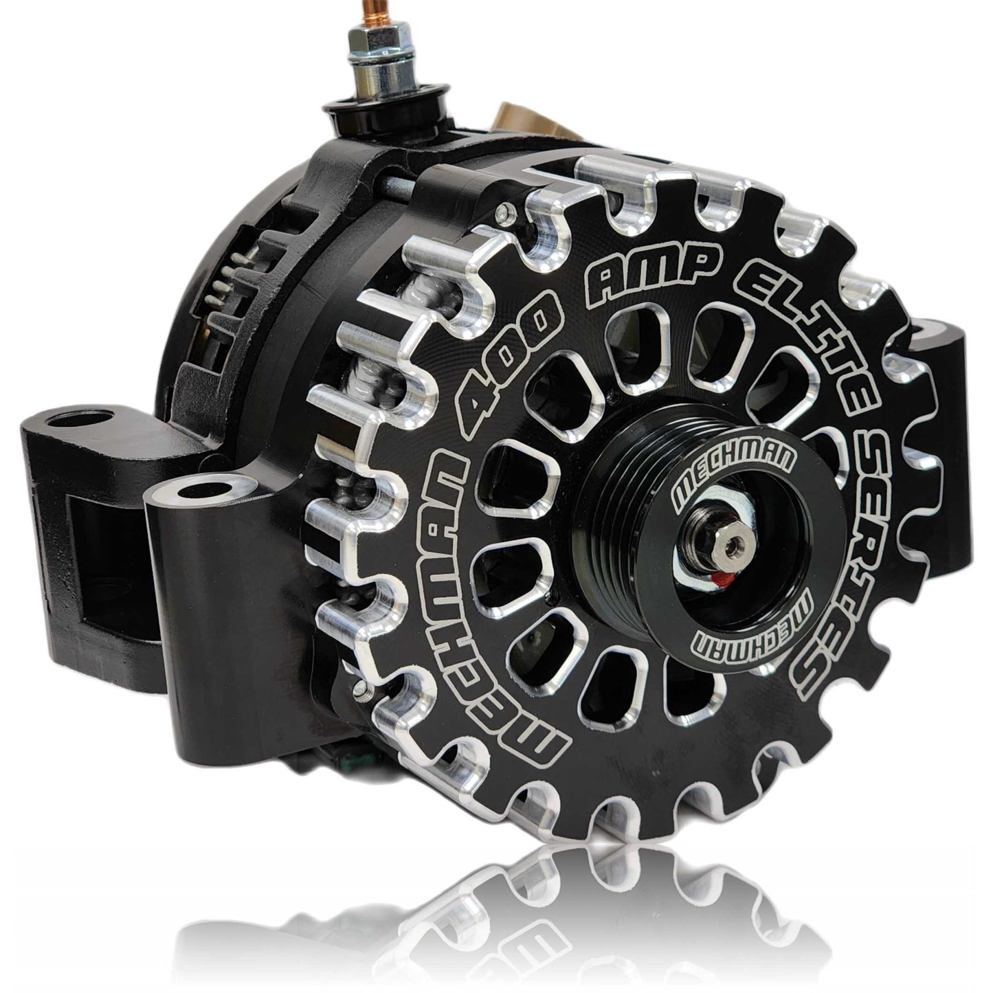 400 Amp Billet High Output Alternator Ford 6.2L Gas | B11641400B | in 2011 - 2014 | Brand Mechman