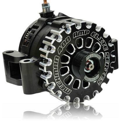 400 amp Billet Elite series T mount alternator for Ford | B7750400B | in 1993 - 1996 | Brand Mechman