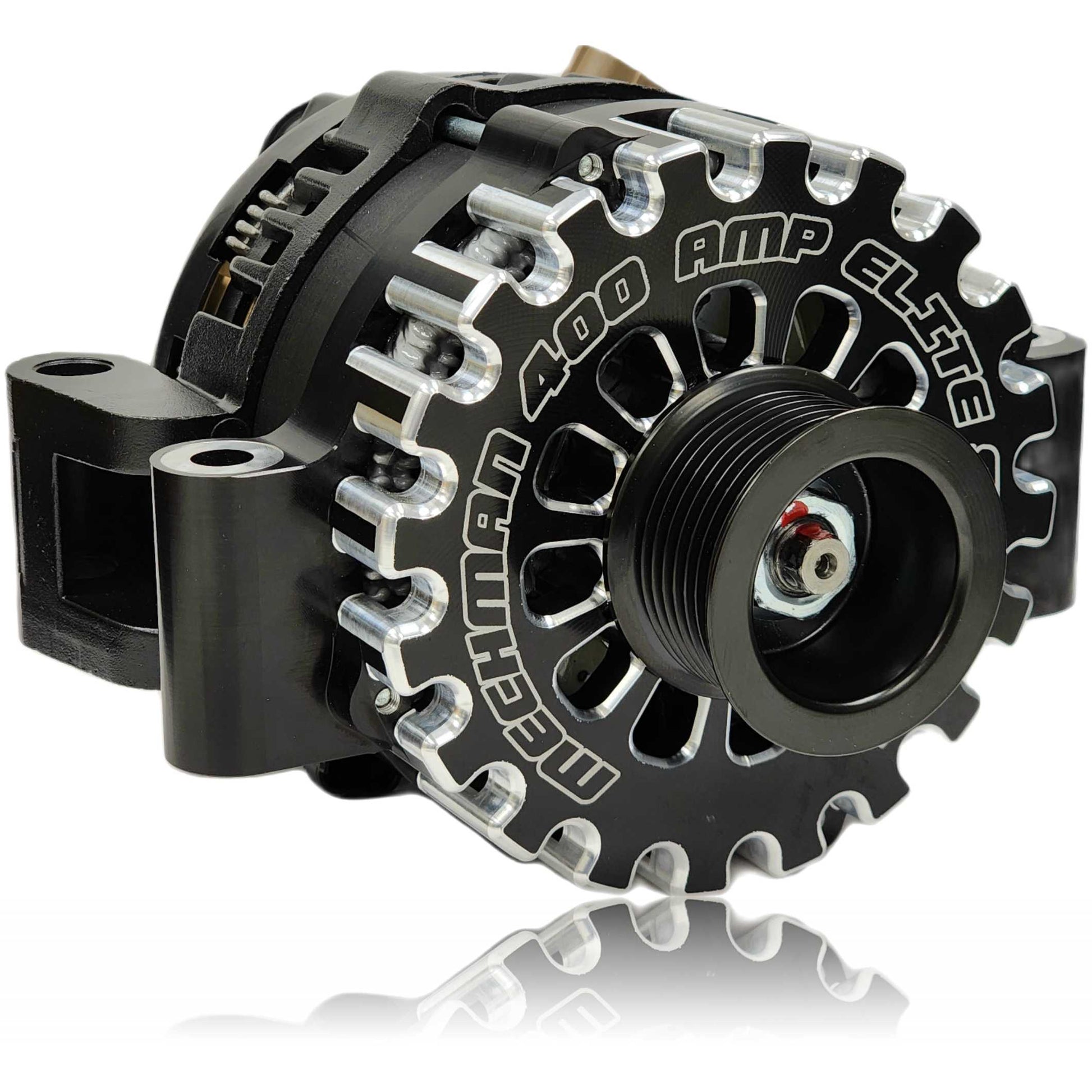 400 amp Billet Elite series alternator for Ford 6.4L Super Duty | B11290400B | in 2008 - 2010 | Brand Mechman