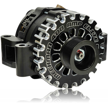 400 amp Billet Elite series alternator for Ford 6.4L Super Duty | B11290400B | in 2008 - 2010 | Brand Mechman