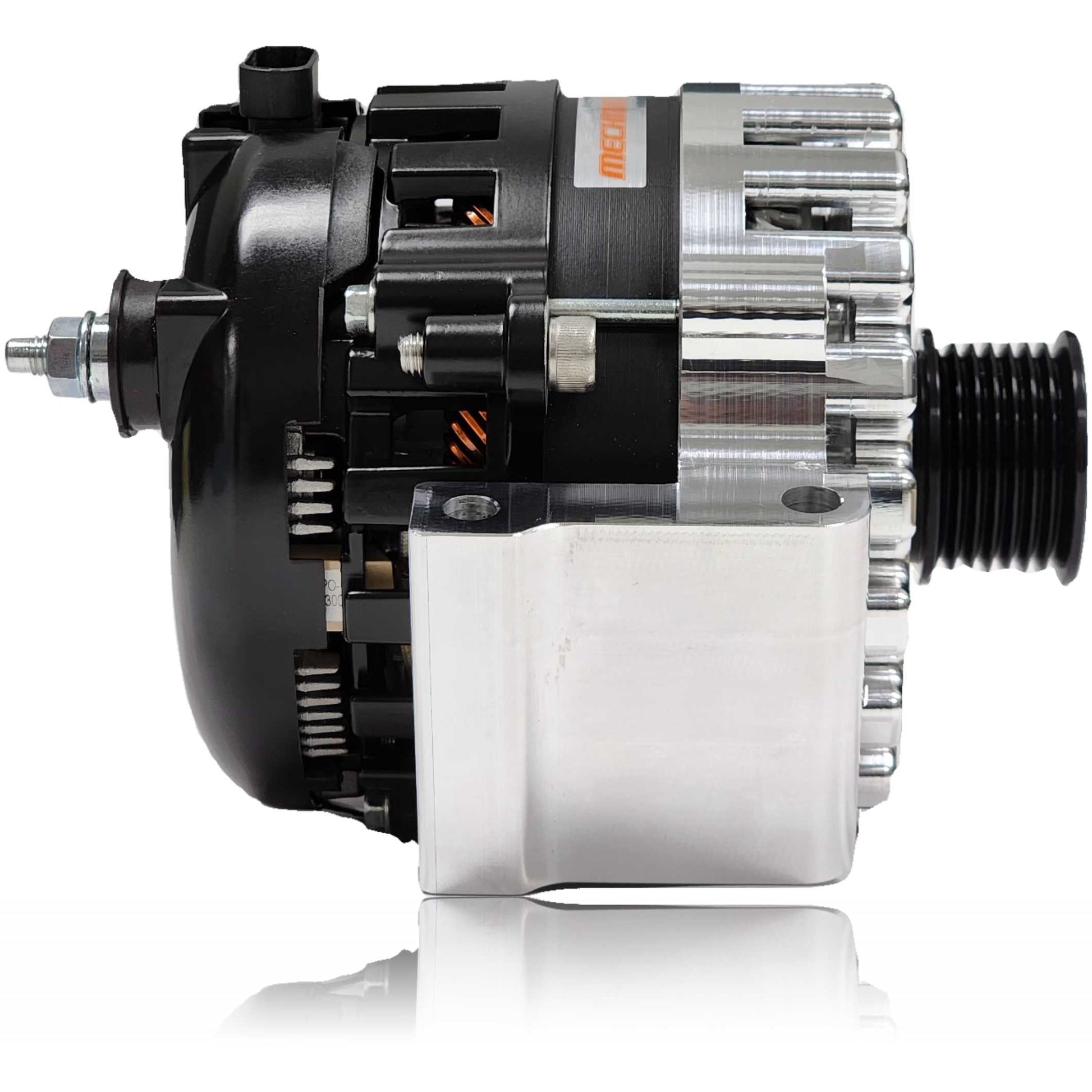 400-amp Machined Billet alternator for select Audi / VW applications | B11723400M | in Passat | Brand Mechman