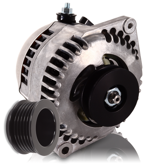 170 amp Racing alternator for 63-85 GM - Natural Finish (includes 2 pulleys)
