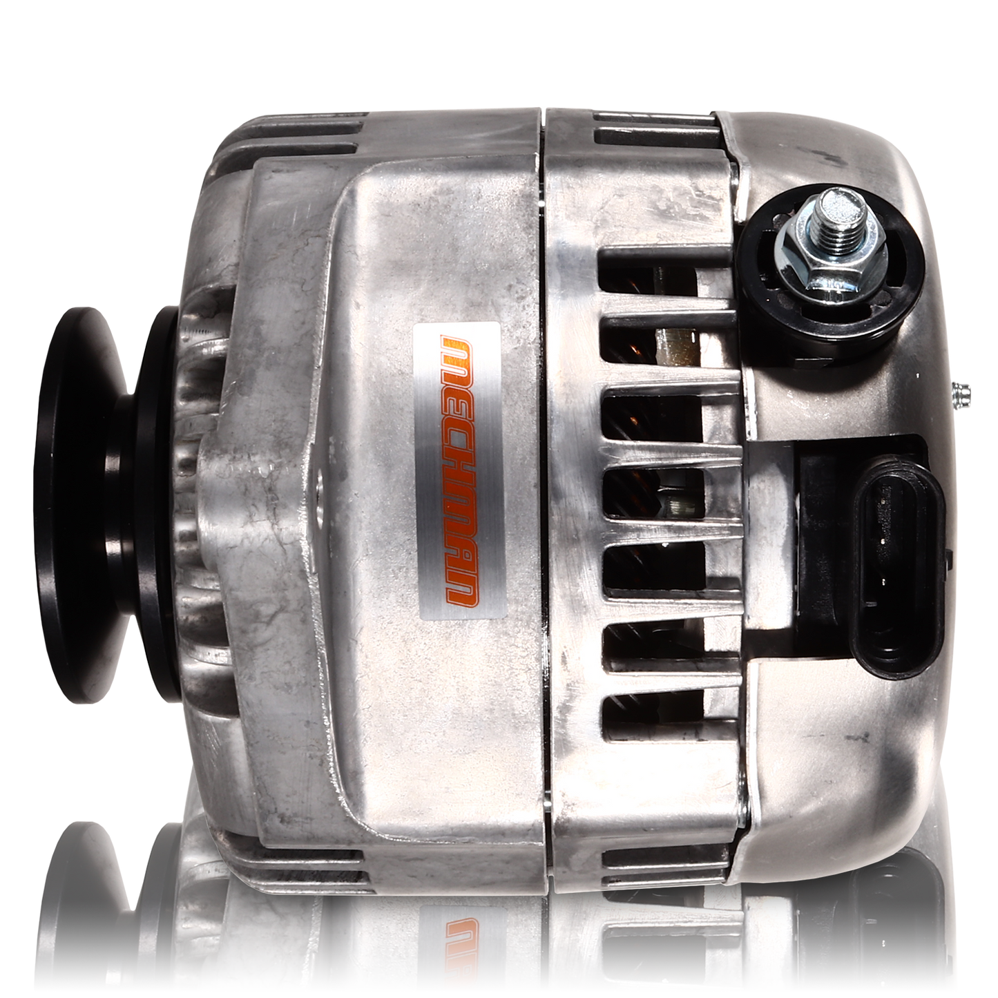 170 amp Racing alternator for 63-85 GM - Natural Finish (includes 2 pulleys)