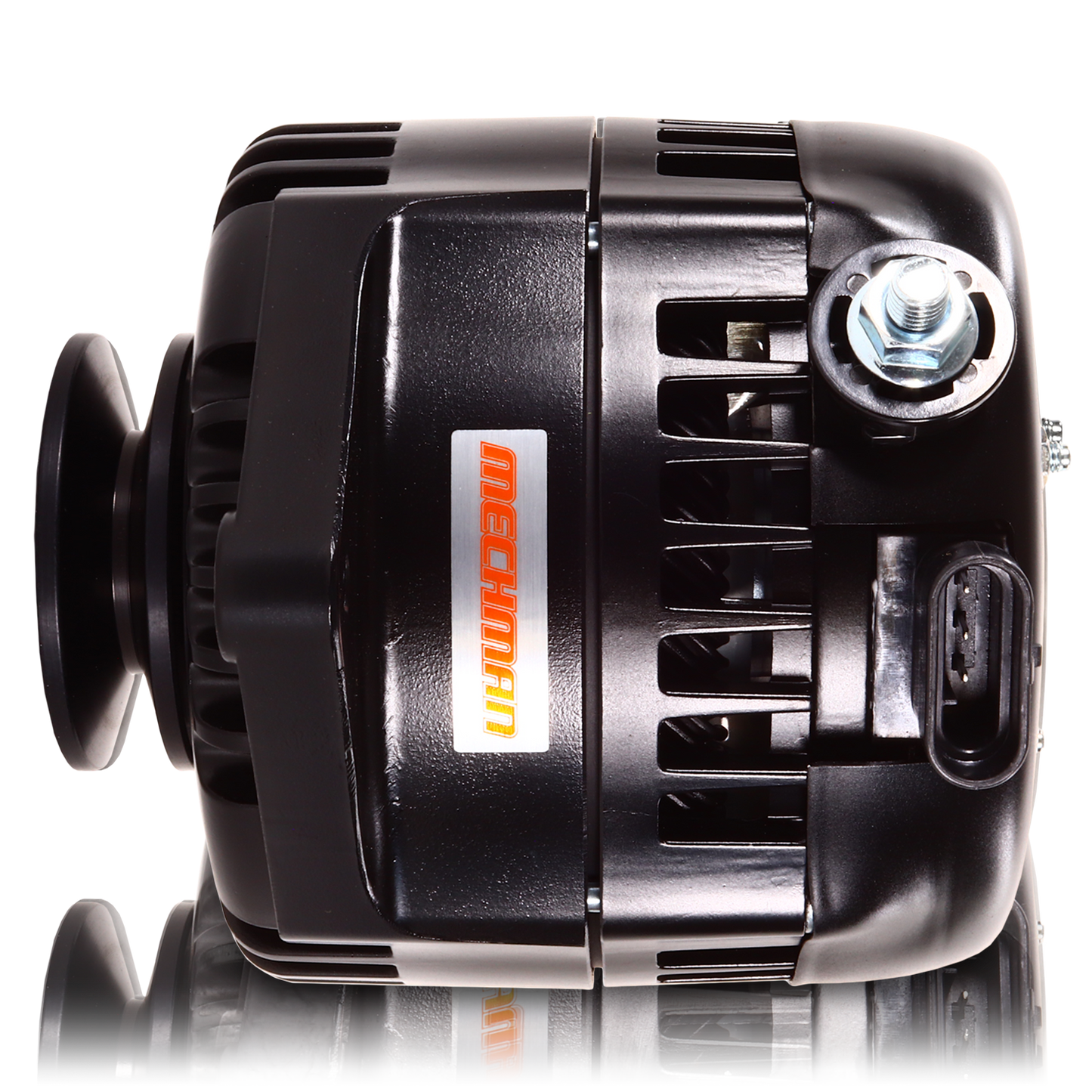 170 amp racing alternator for 1963-1985 GM -  BLACK (includes 2 pulleys)