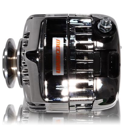 170 am racing alternator - 63-85 GM  - Chrome (includes 2 pulleys)