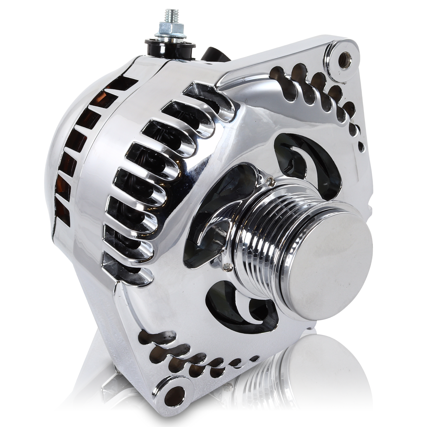240 amp racing alternator  - Polished