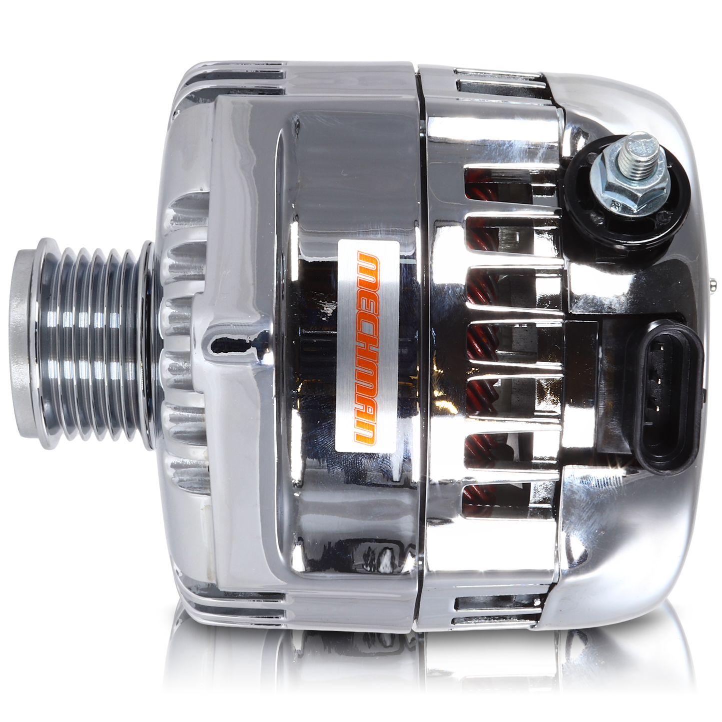 240 amp racing alternator  - Chrome