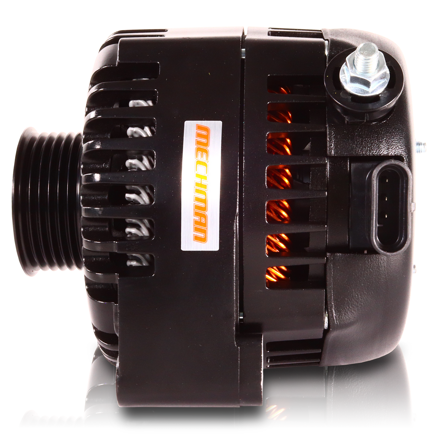 240 Amp 6 Phase 88-95 GM Truck High Output Alternator Black Finish