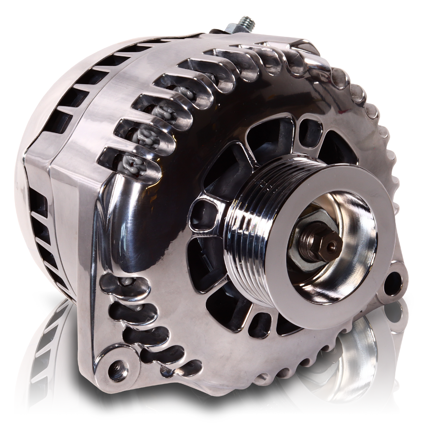 170 Amp 6 Phase 88-95 GM Truck High Output Alternator Polished Finish