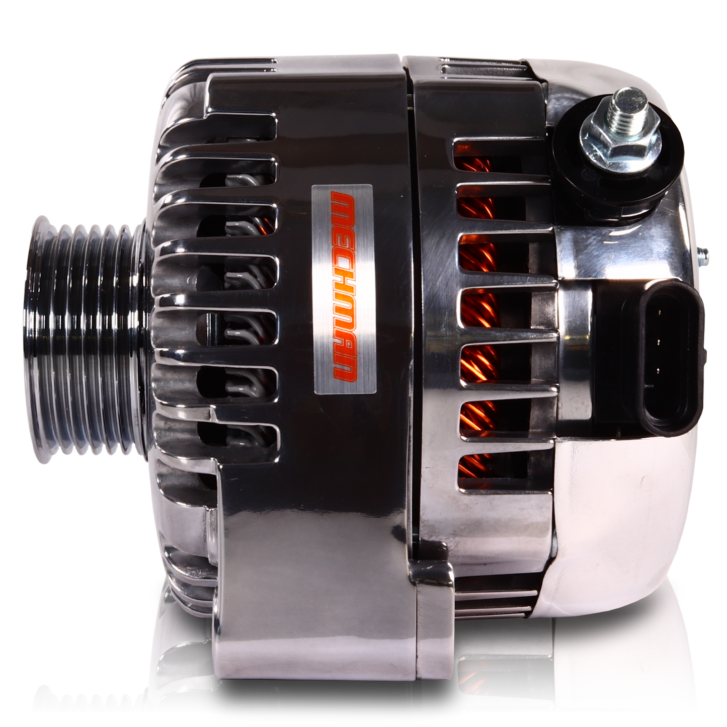170 Amp 6 Phase 88-95 GM Truck High Output Alternator Polished Finish