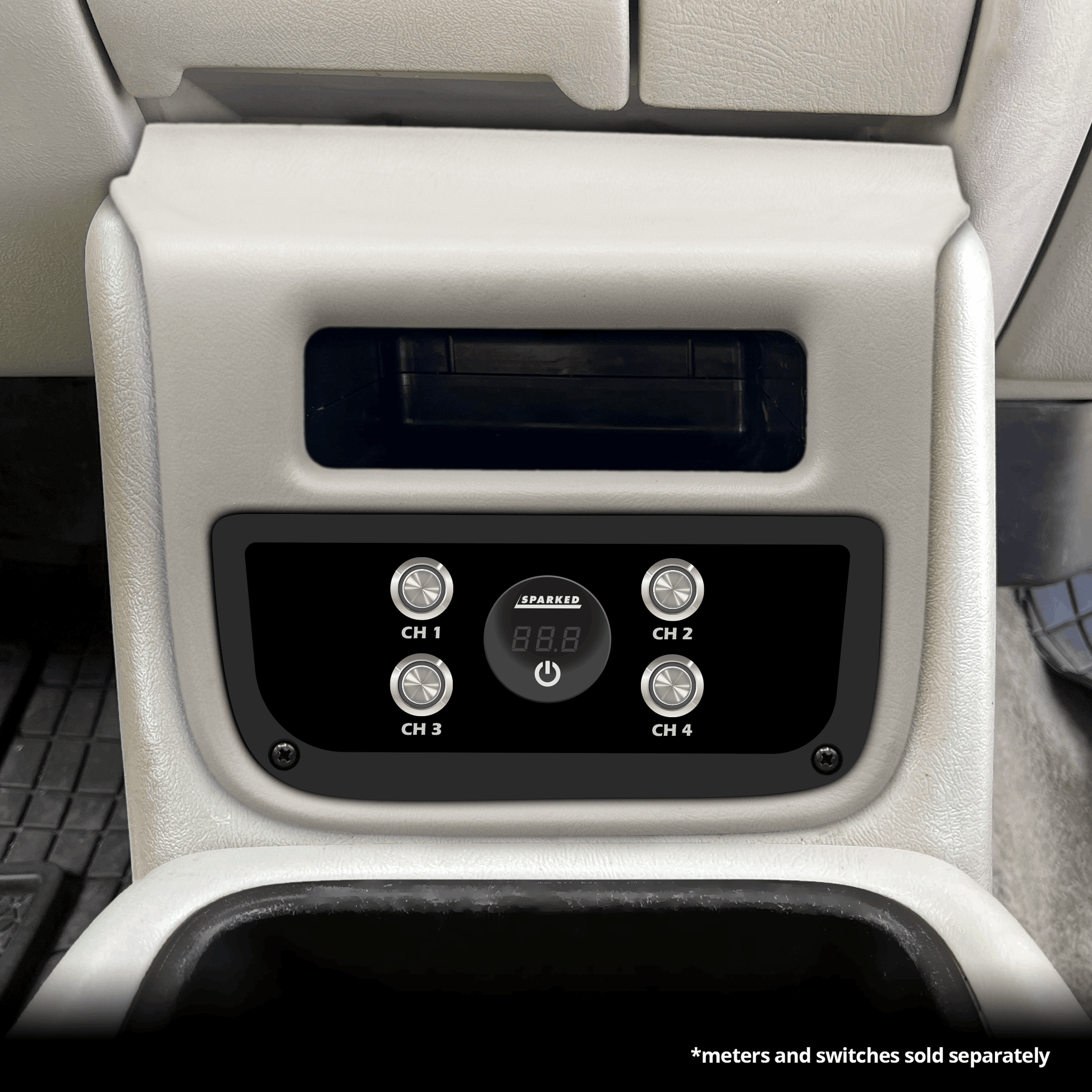 99-02 GM Full-Size Truck Center Console Switch Panel - 1 Sparked Meter