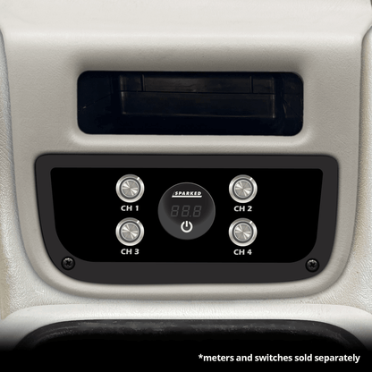 99-02 GM Full-Size Truck Center Console Switch Panel - 1 Sparked Meter