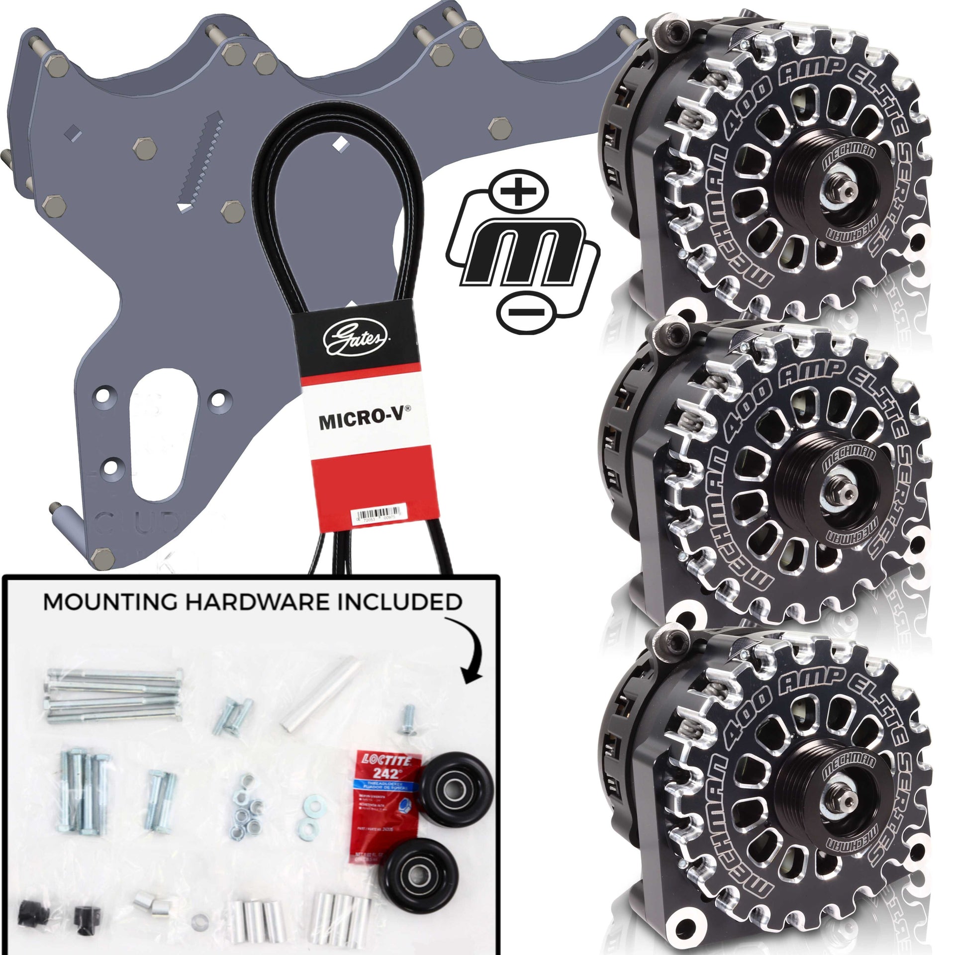 99-04 GM Trucks/SUV's Includes Three Alternators - BLACK | D301 | in 99-04 GM Trucks Includes Three Alternators | Brand Mechman