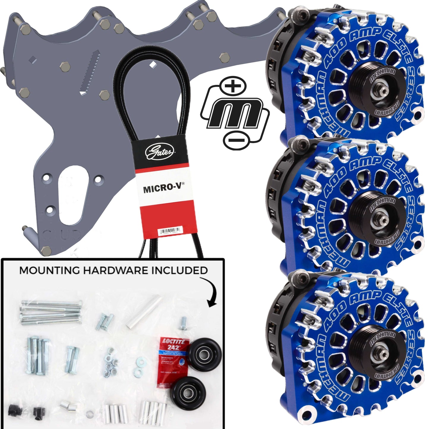 99-04 GM Trucks/SUV's Includes Three Alternators - Dark Blue | D301DB | in 99-04 GM Trucks Includes Three Alternators | Brand Mechman