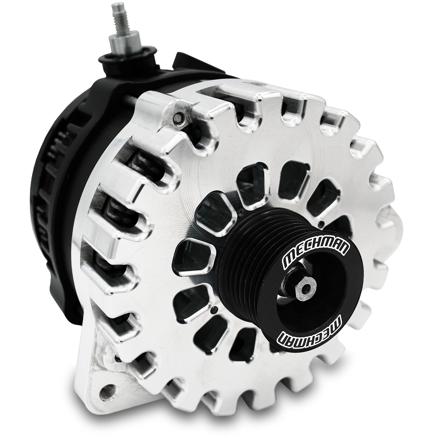 Mechman 400 Amp Machined Billet Alternator for Nissan & Infiniti 3.5L B11051400M