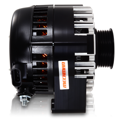 S Series Billet 170 AMP Racing Alternator For C6 Corvette - Black Anodized