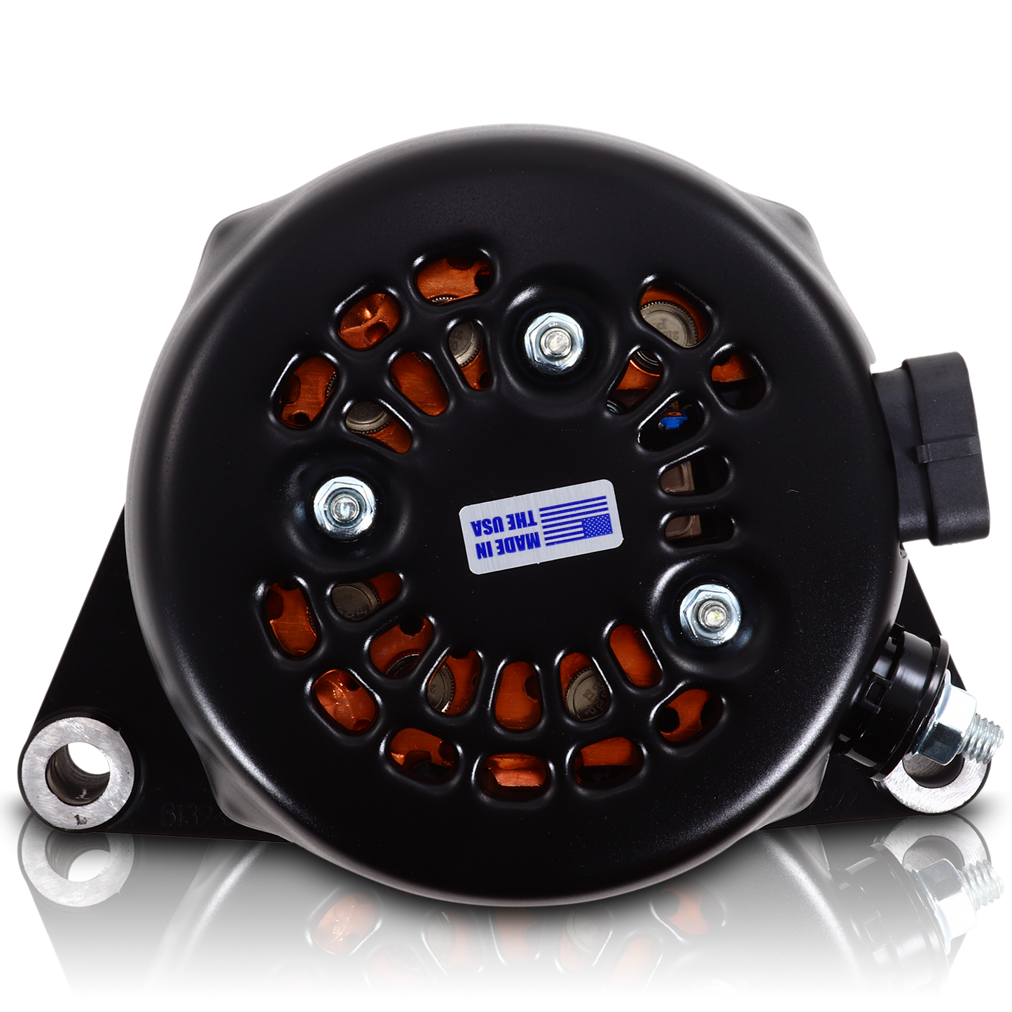 S Series Billet 170 AMP Racing Alternator For C6 Corvette - Black Anodized