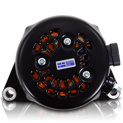 S Series Billet 170 AMP Racing Alternator For C6 Corvette - Black Anodized