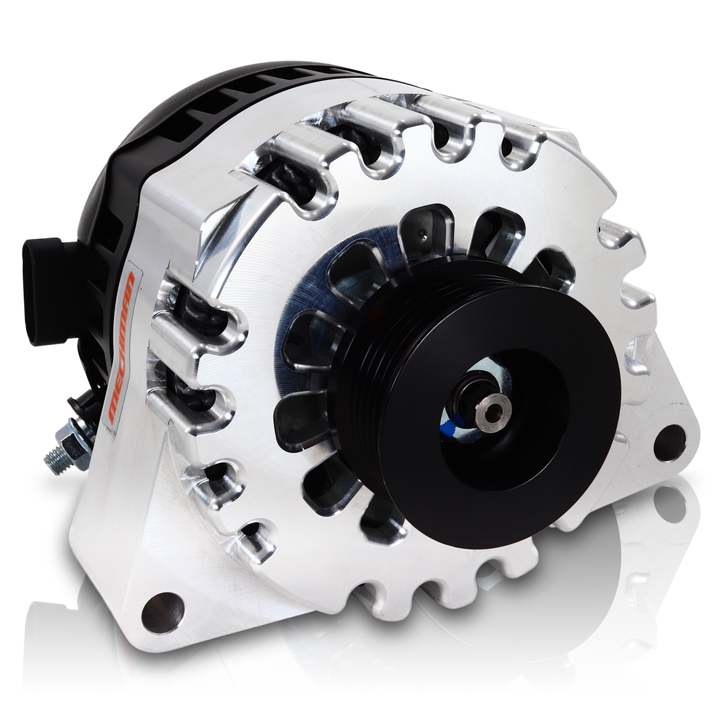 S Series Billet 240 AMP Racing Alternator For C6 Corvette - Machined Finish