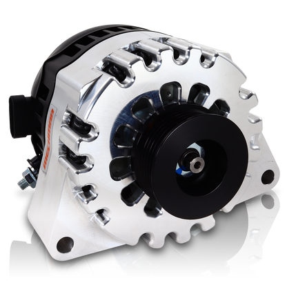 S Series Billet 240 AMP Racing Alternator For C6 Corvette - Machined Finish