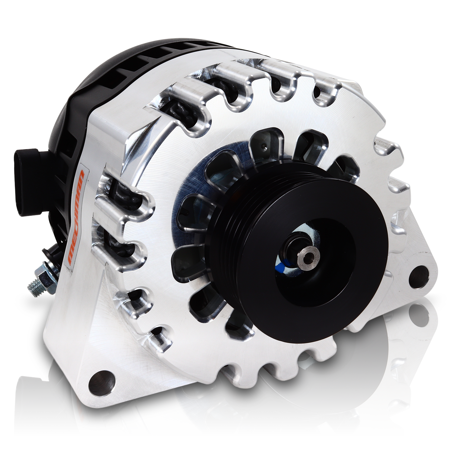 S Series Billet 170 AMP Racing Alternator For C6 Corvette - Machined Finish