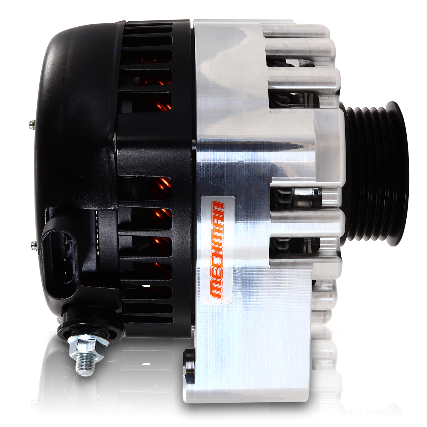 S Series Billet 170 AMP Racing Alternator For C6 Corvette - Machined Finish