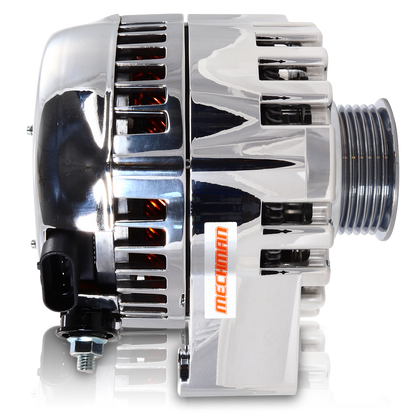 S Series Billet 240 AMP Racing Alternator For C6 Corvette - Polished Finish