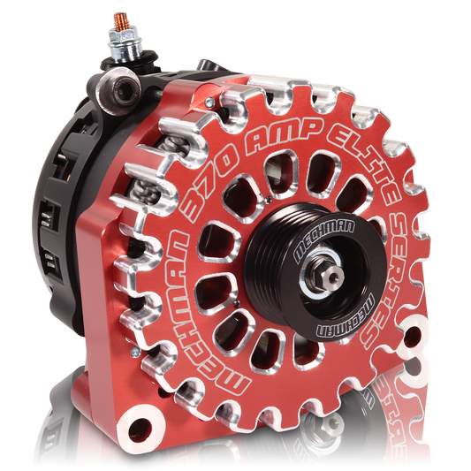 High output 370 Amp Red Billet  Alternator for 14-18 GM Silverado Sierra Suburban Tahoe Escalade