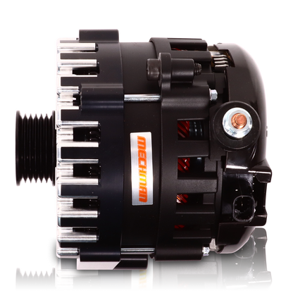 High output 370 Amp Black Billet  Alternator for 14-18 GM Silverado Sierra Suburban Tahoe Escalade