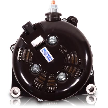 High output 370 Amp Black Billet  Alternator for 14-18 GM Silverado Sierra Suburban Tahoe Escalade