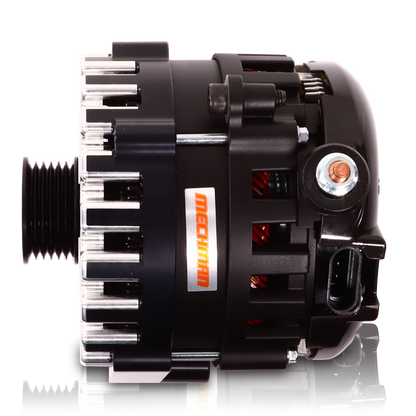 High output 400 Amp Black Billet  Alternator for 14-18 GM Silverado Sierra Suburban Tahoe Escalade