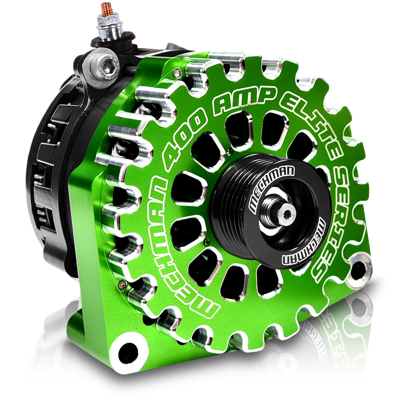 High output 400 Amp Green Billet Alternator for 14-18 GM Silverado Sierra Suburban Tahoe Escalade | Condition: New | Category: 2014 - 2020