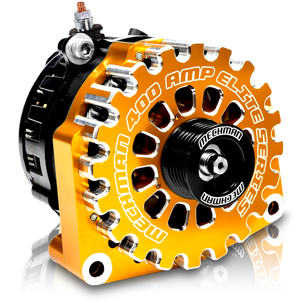 High output 400 Amp Orange Billet Alternator for 14-18 GM Silverado Sierra Suburban Tahoe Escalade | Condition: New | Category: 2014 - 2020