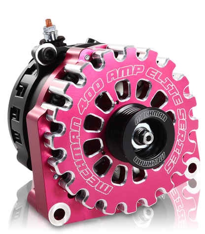 High output 400 Amp Pink Billet  Alternator for 14-18 GM Silverado Sierra Suburban Tahoe Escalade